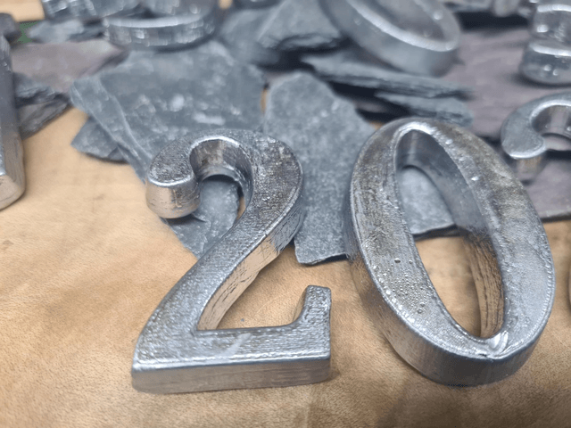 50mm Cast Lead Numbers - Lead Emblems