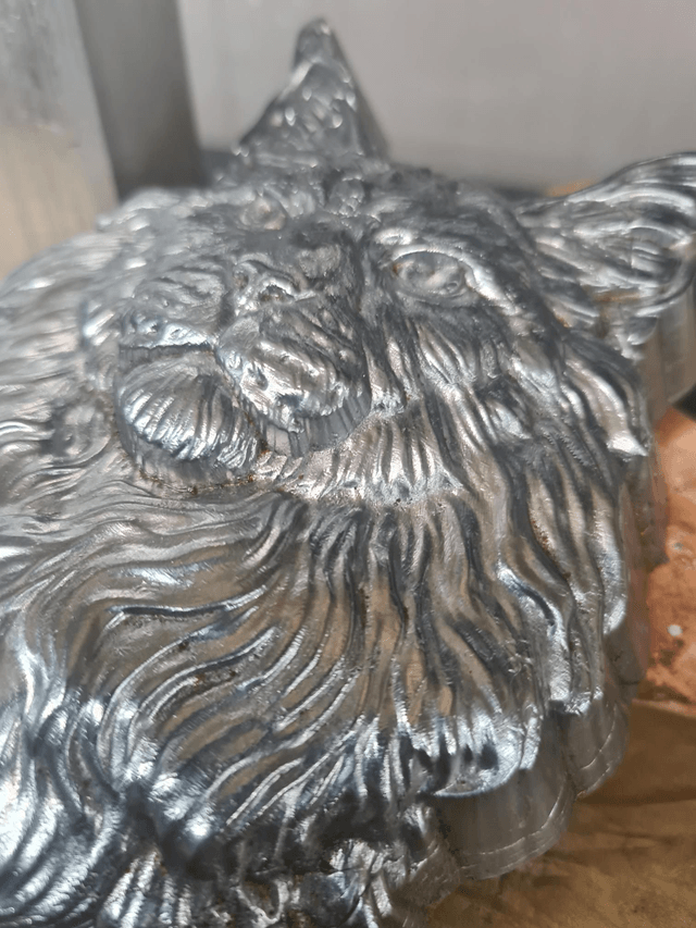 Maine Coon Large Cat Head Casting