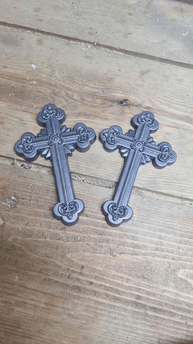 Detailed Decorative Lead Cross 
