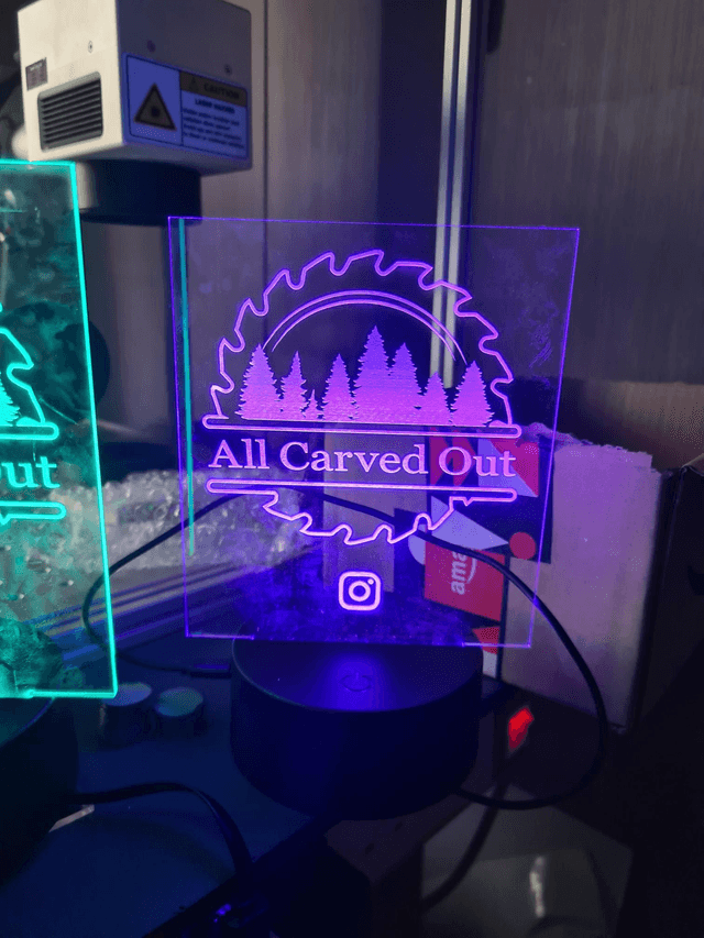 Custom Edge Lit RGB Acrylic Light 