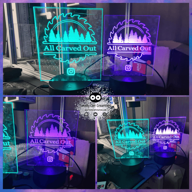 Custom Edge Lit RGB Acrylic Light 