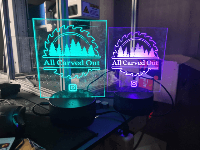 Custom Edge Lit RGB Acrylic Light 