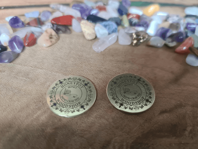 20mm Brass Makers Mark Discs 